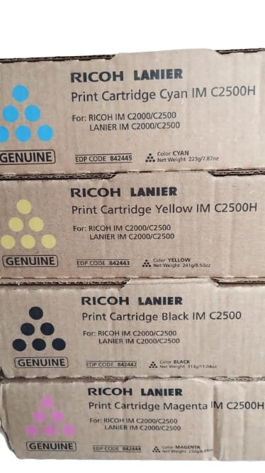 Toner original Ricoh 842442 842443 842444 842445 IM C2000 C2500