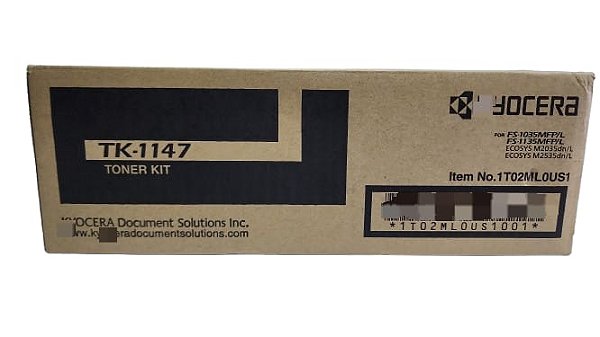 Toner kit kyocera TK-1147 Black FS-MFP1035/L FS-MFP1135/L ECOSYS M2035DNL M2535DNL