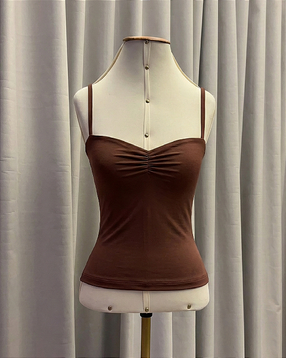 Blusa drapeada no busto - Corcovado