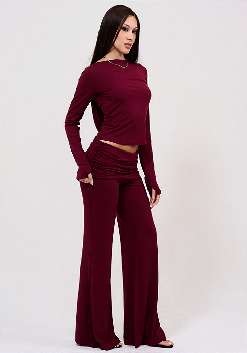 Calça Pala Flare Ana Luiza