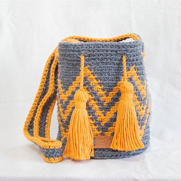 Bolsa Zig Zag de Crochê San Andrés