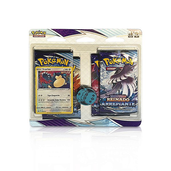 Pokémon - Four Pack + Moeda - Reinado Arrepiante (Snorlax)