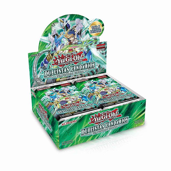 Booster Box de cartas Yu-GI-Oh  Duelista Lendários Tempestadae Sincro