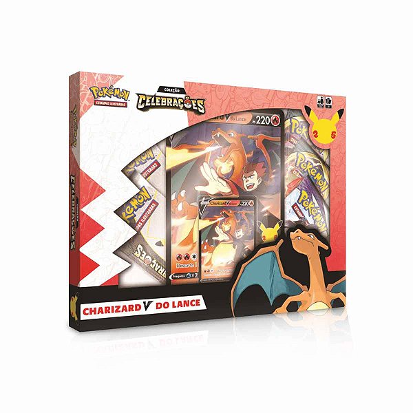 Box de Cartas Pokémon Celebrações Charizard V