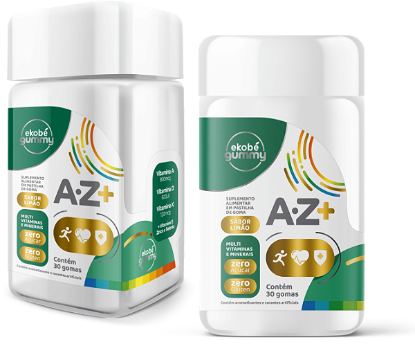 AZ+ Adulto (sem açúcar) 30 gomas