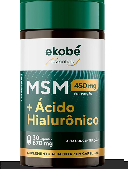 MSM + ÁCIDO HIALURÔNICO 30 caps