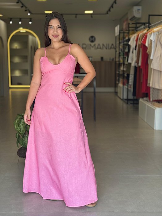 Vestido Longo Jade Rosa