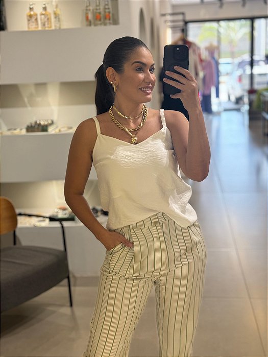 Calça Listra verde