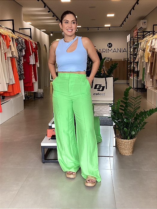 Calça Linho Verde
