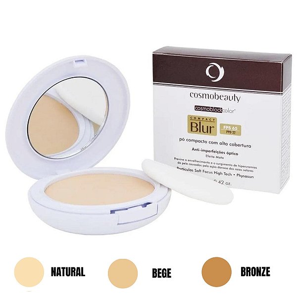 Cosmobeauty Compact Blur Fps 65 Alta Cobertura 12g