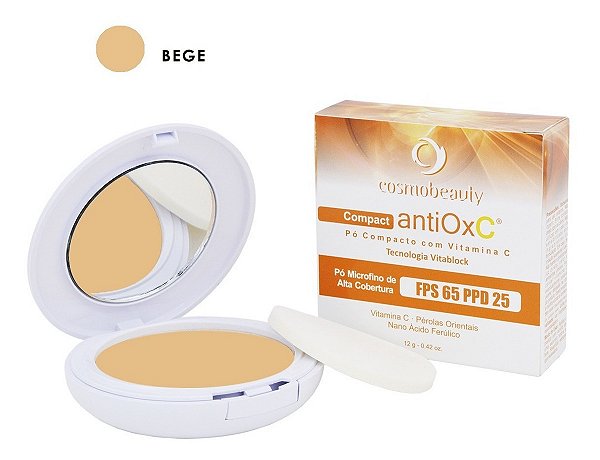 Cosmobeauty Antiox C Compact Pó Com Vitamina C Bege 12g