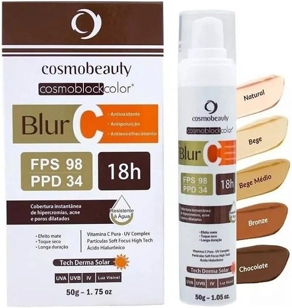 Cosmobeauty Blur C Fps98 Vitamina C Protetor Solar 50g