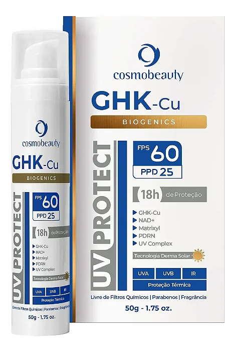 Cosmobeauty Protetor Solar UV Protect GHK-Cu Fps60 50g