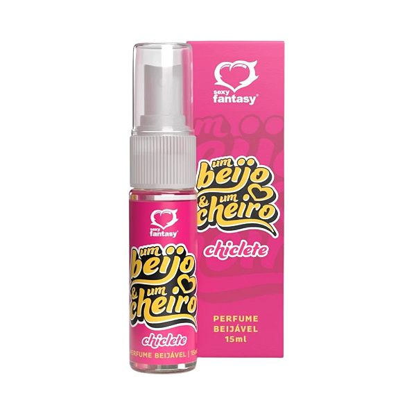 PERFUME BEIJÁVEL UM BEIJO E UM CHEIRO SABOR CHICLETE