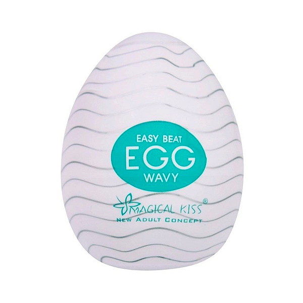 MASTURBADOR EM FORMATO DE OVINHO TEXTURIZADO EGG WAVY