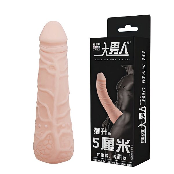 CAPA PENIANA EXTENSORA RESISTENTE E ELÁSTICA 16CM COM AUMENTO DE 3CM