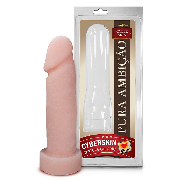 PRÓTESE REALÍSTICA EM CYBERSKIN 16 X 4CM PURA AMBIÇÃO