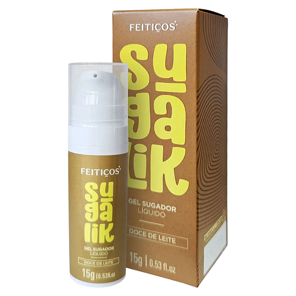 EXCITANTE SUGADOR E PULSADOR LÍQUIDO BEIJÁVEL SUGALIK DOCE DE LEITE