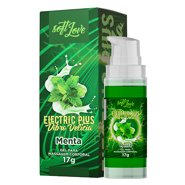 EXCITANTE VIBRADOR LÍQUIDO BEIJÁVEL ELETRIC PLUS MENTA