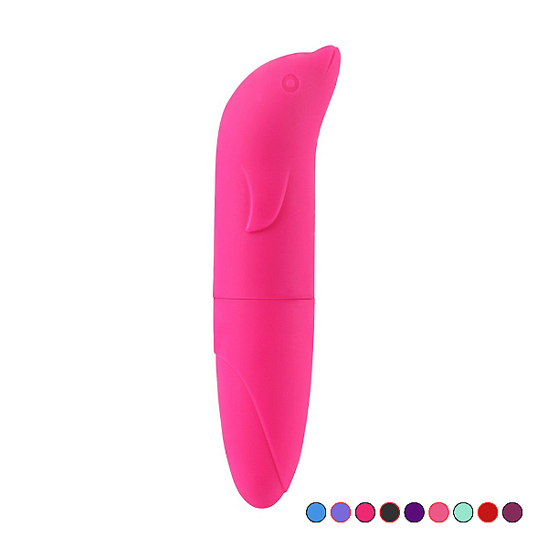 VIBRADOR GOLFINHO PONTO G AVELUDADO CORES