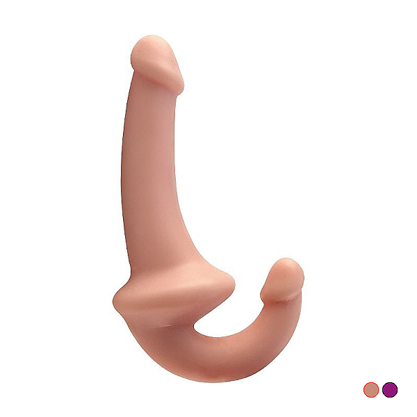 PRÓTESE REALÍSTICA DUPLA PENETRADORA 20 X 3,4CM STRAPLESS BIG DILDO 2 SI CORES
