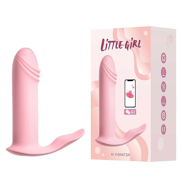 VIBRADOR DUPLO COM 10 MODOS DE VIBRAÇÕES RECARREGÁVEL CONTROLADO POR APLICATIVO LITTLE GIRL CORES