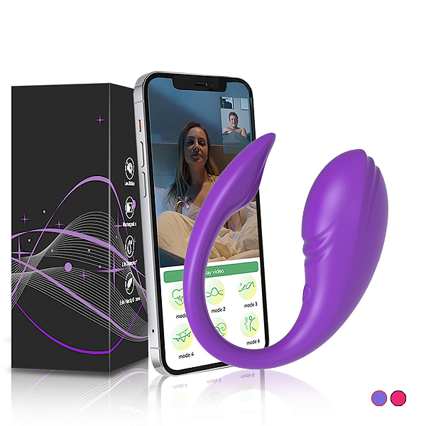 VIBRADOR PARA CASAL CONTROLADO POR APLICATIVO À LONGA DISTÂNCIA 10 VIBRAÇÕES RECARREGÁVEL COM ESTIMULADOR NA PONTA VIBE CORES