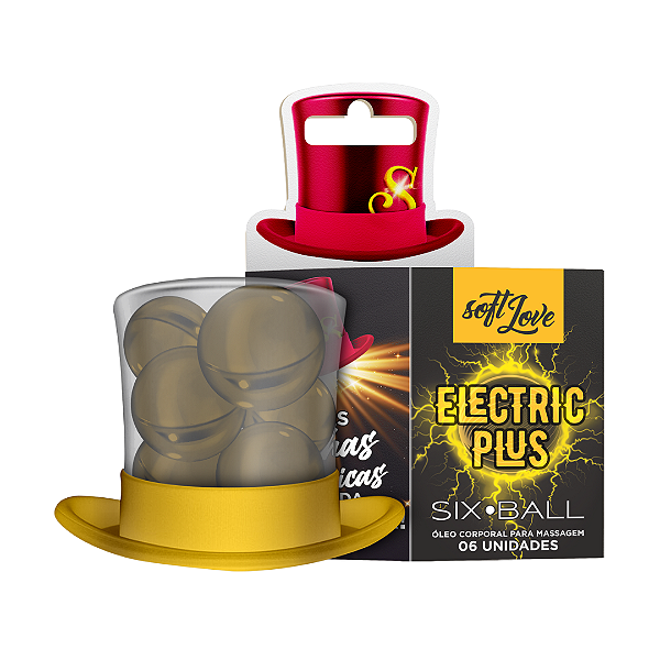 BOLINHA EXCITANTE VIBRANTE ELETRIC PLUS SIX BALL 6 UNIDADES