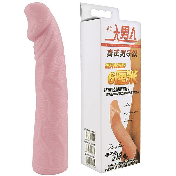 CAPA PENIANA EXTENSORA 19CM COM AUMENTO DE 7CM