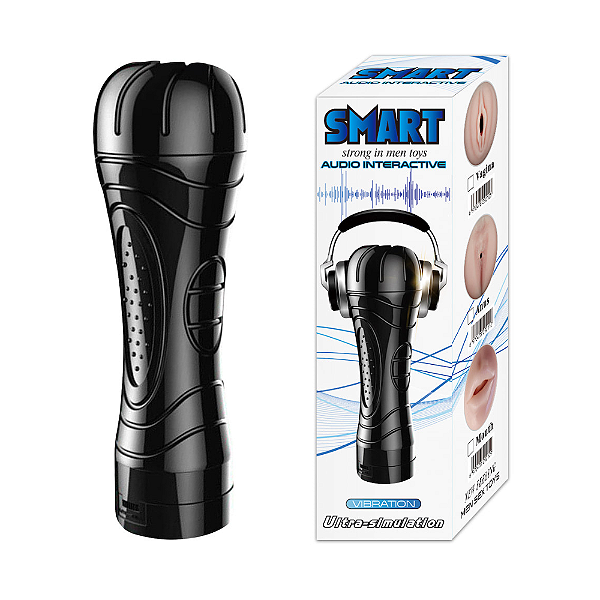 MASTURBADOR VIBRADOR MULTIVELOCIDADES E GEMIDOS COM ÂNUS EM CYBERSKIN SMART