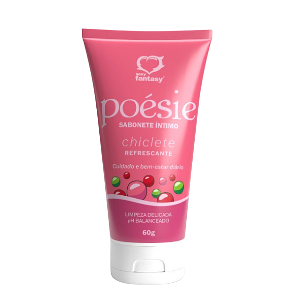SABONETE ÍNTIMO CREMOSO E REFRESCANTE POÉSIE CHICLETE