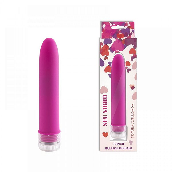 VIBRADOR PERSONAL 13CM MULTIVELOCIDADES AVELUDADO MAGENTA