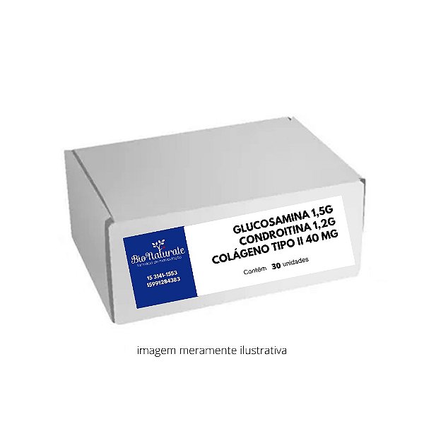 GLUCOSAMINA 1,5G + CONDROITINA 1,2G + COLAGENO TIPO II 40MG - 30 SACHES SABOR LARANJA