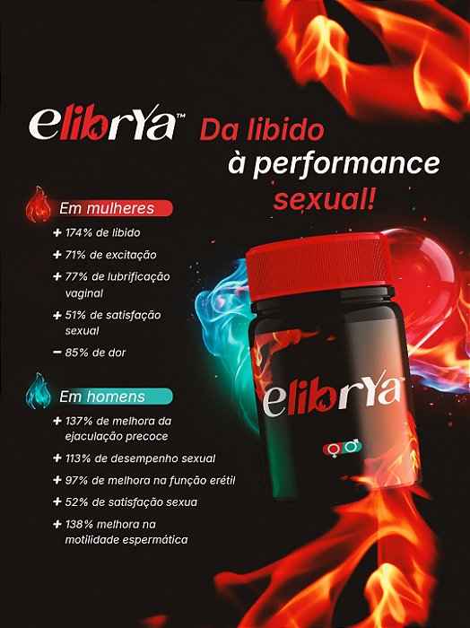 Elibrya 150mg 30 Cápsulas | Estimulante da Libido e Performance Sexual