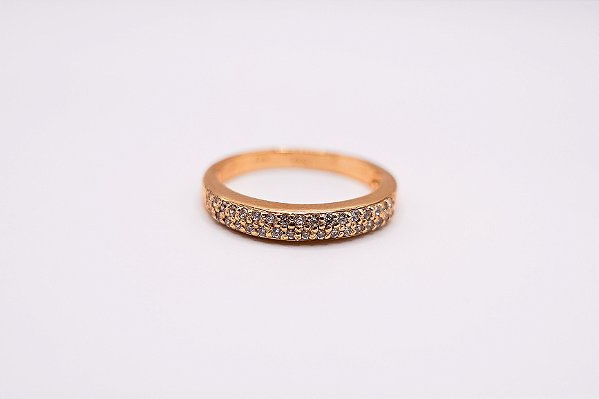 ANEL PAVE OURO AMARELO