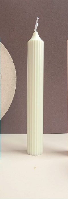 Vela Pilar Frisada Grande - NATURAL