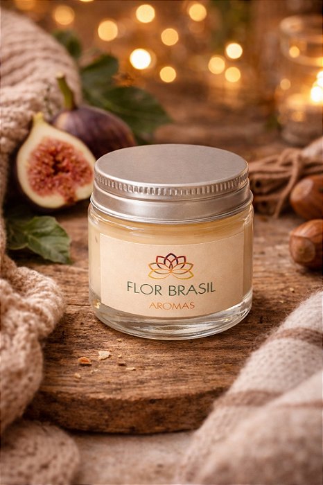 Vela Aromática Artesanal Flor de Figo 30 gr
