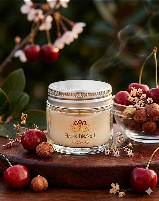 Vela Aromática de Cereja e Avelã 30 gr