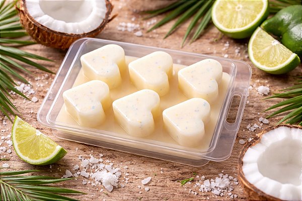 Vela Perfumada sem Pavio -Cera Perfumada Coco e Limão