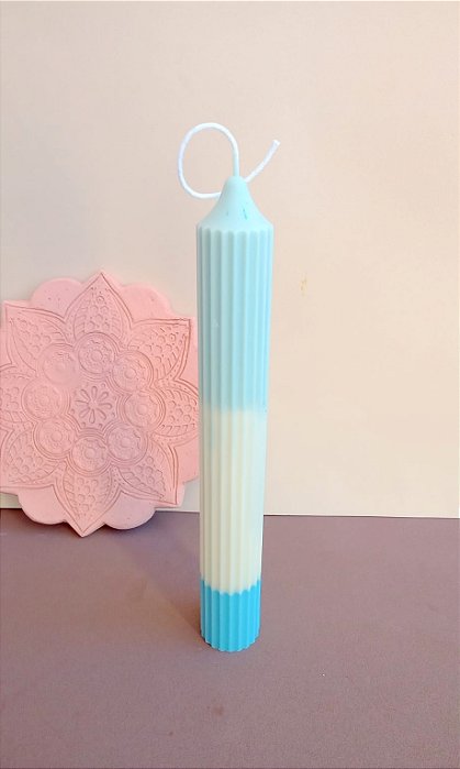 VELA FRISADA AZUL GRANDE