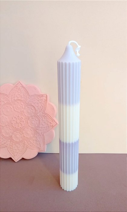 VELA FRISADA LILÁS GRANDE
