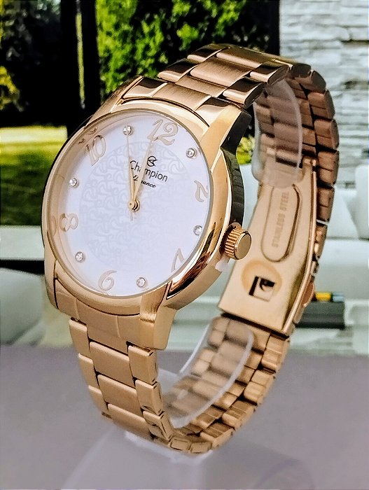 Relógio Champion Feminino Dourado CN26224H