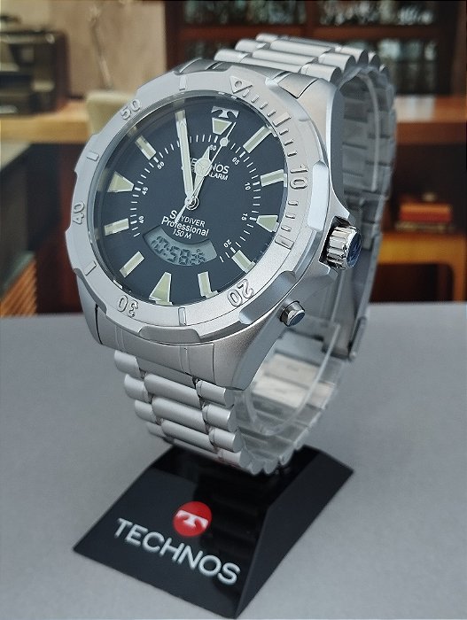 RELÓGIO TECHNOS MASCULINO SKYDIVER PRATA - WT205FY/1P