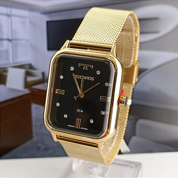 RELÓGIO TECHNOS FEMININO DOURADO 2039CQ/1P