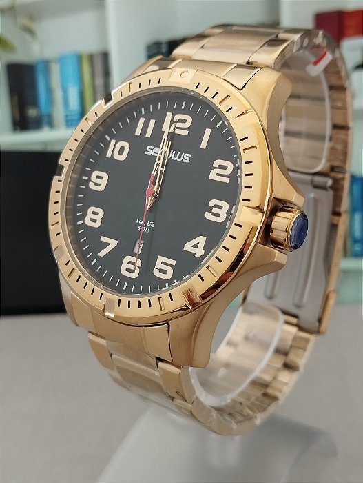 RELÓGIO SECULUS MASCULINO  LIFE 20787GPSVDA3