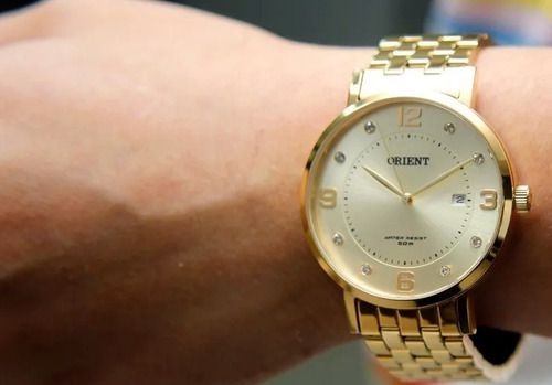 Relógio orient feminino dourado FGSS1165 C2KX