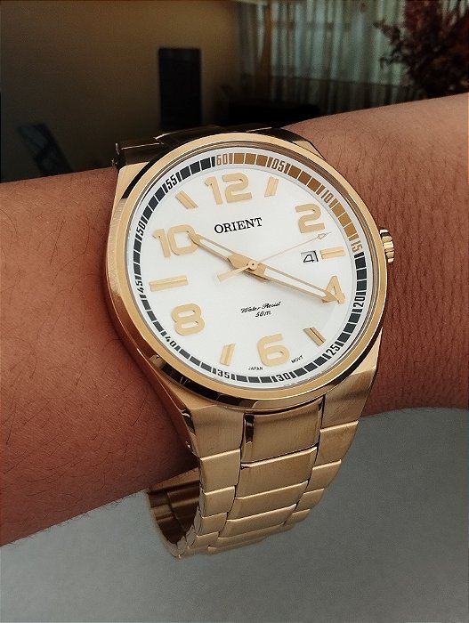 Relógio Orient Masculino Neo Sports Analógico Dourado - MGSS1134-S2KX