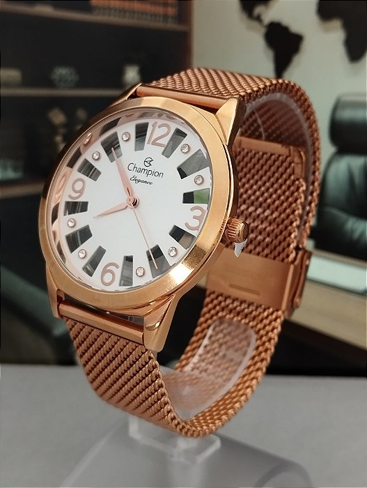 Relógio Champion Feminino Rosé - CN20873Z