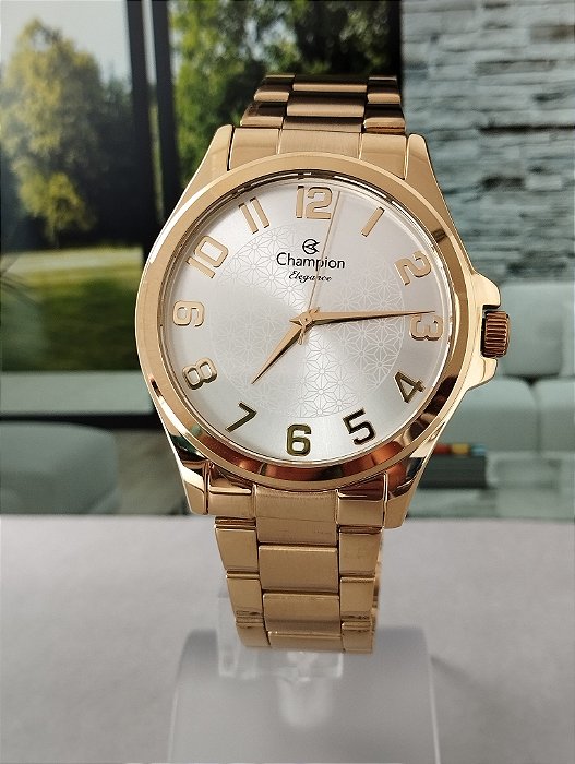 Relógio Champion Feminino Dourado CN26377H