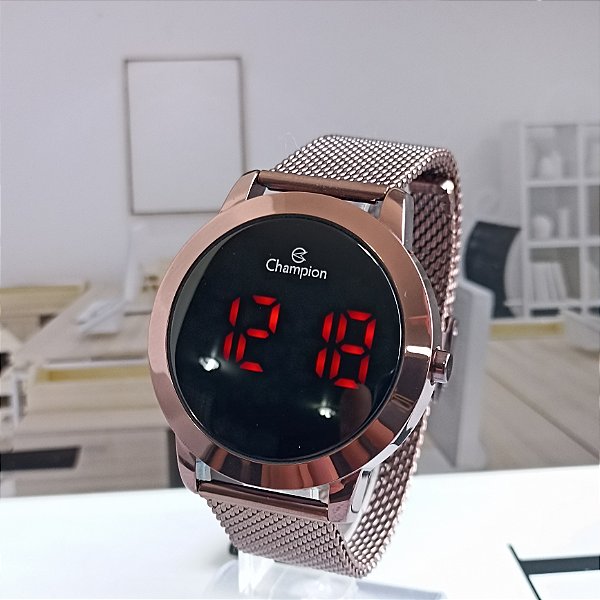 Relógio Champion Feminino Digital Chocolate CH40106R